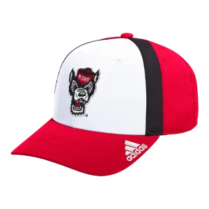 NC State Wolfpack Adidas Coaches Pack Adjustable Hat