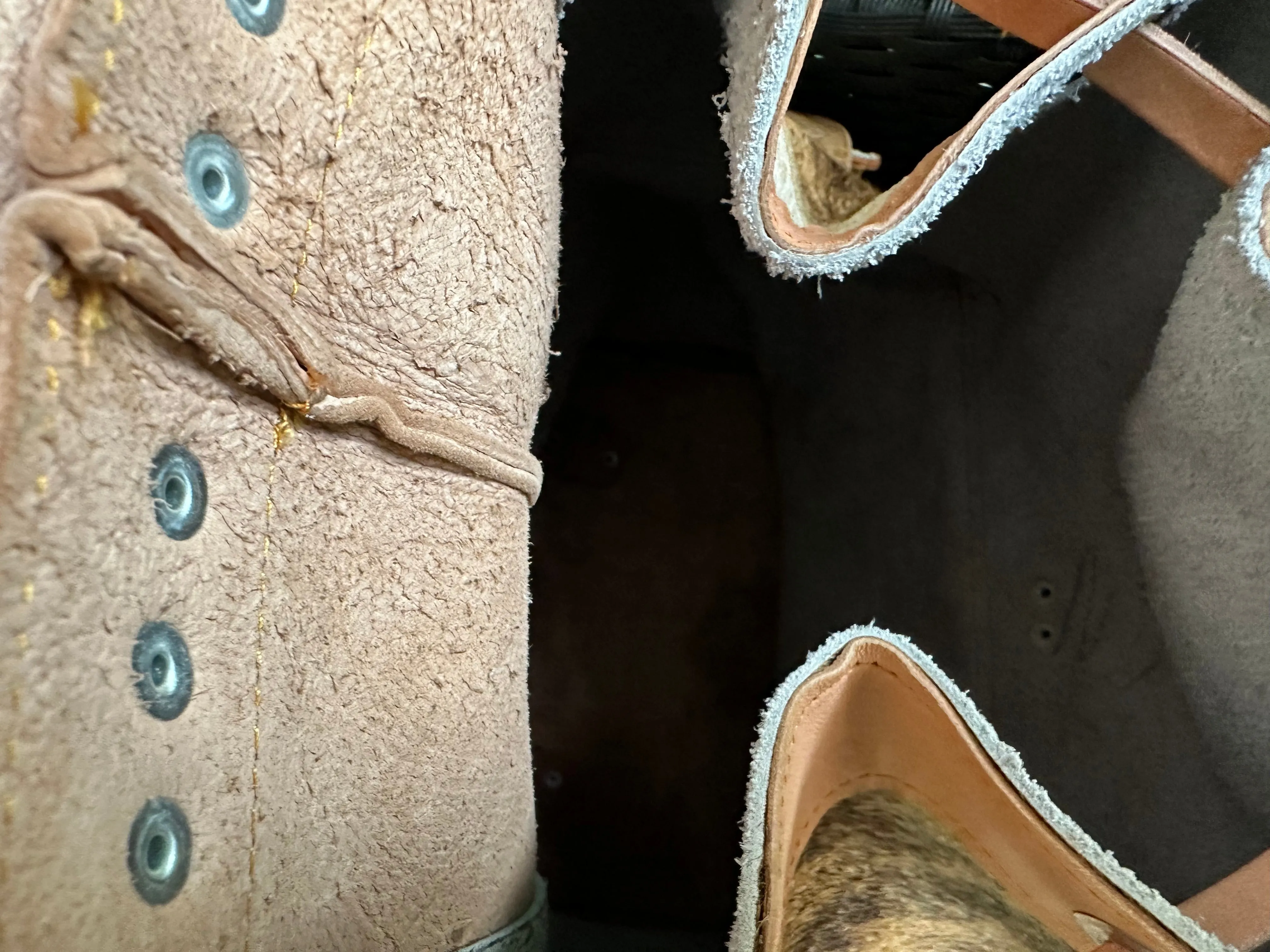 New Southwest Cowboy Hair on Cowhide Leather Oversized Backpack