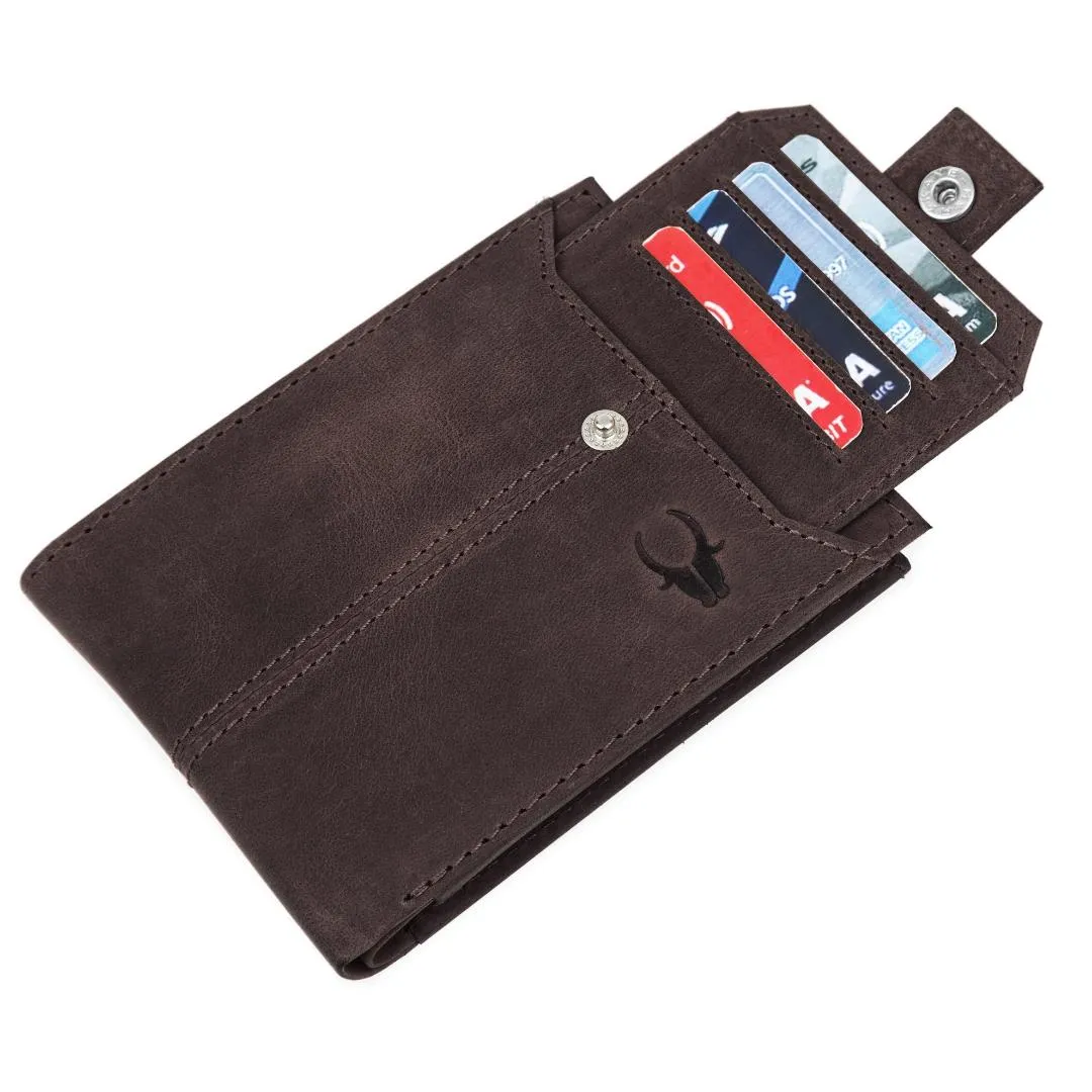 OSCAR RFID Protected Green Hunter Leather Wallet for Men