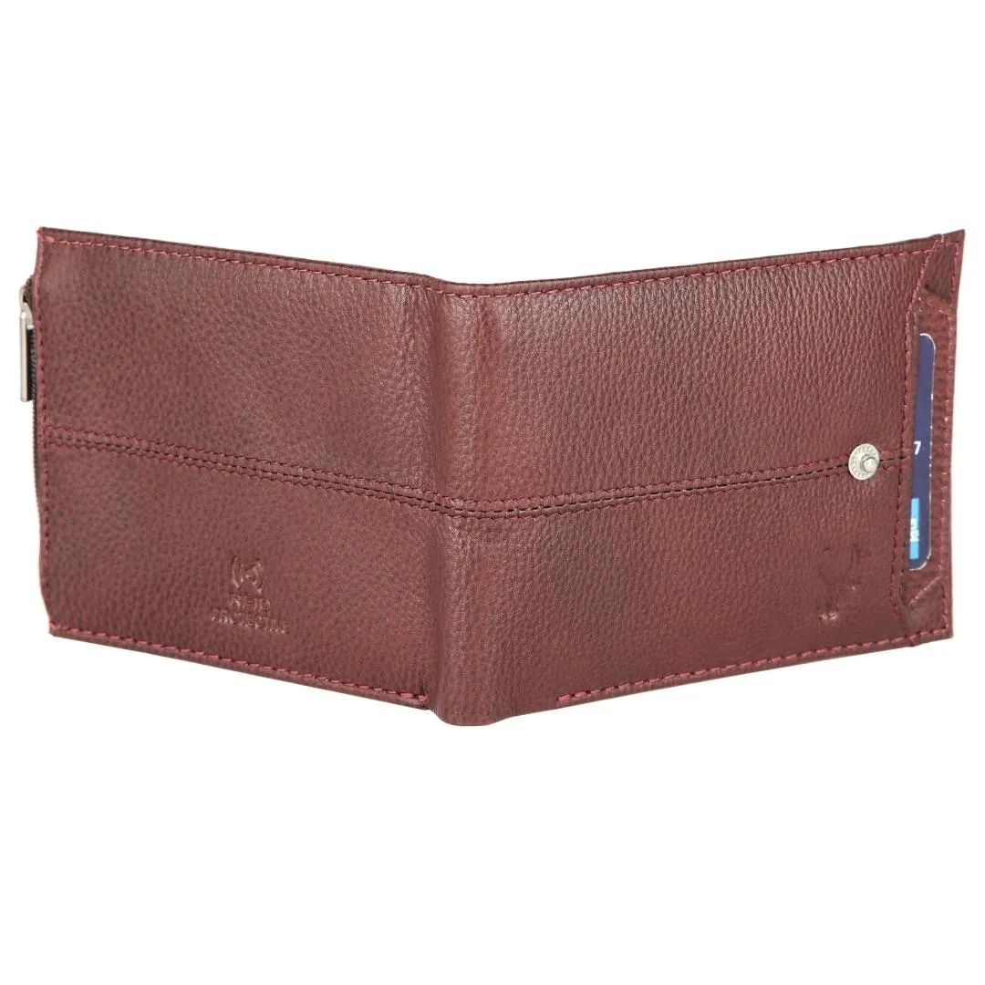 OSCAR RFID Protected Green Hunter Leather Wallet for Men