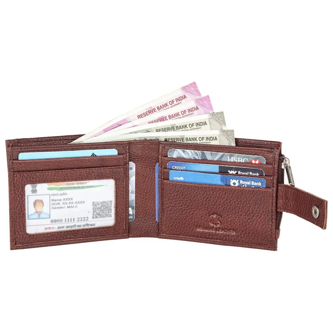 OSCAR RFID Protected Green Hunter Leather Wallet for Men