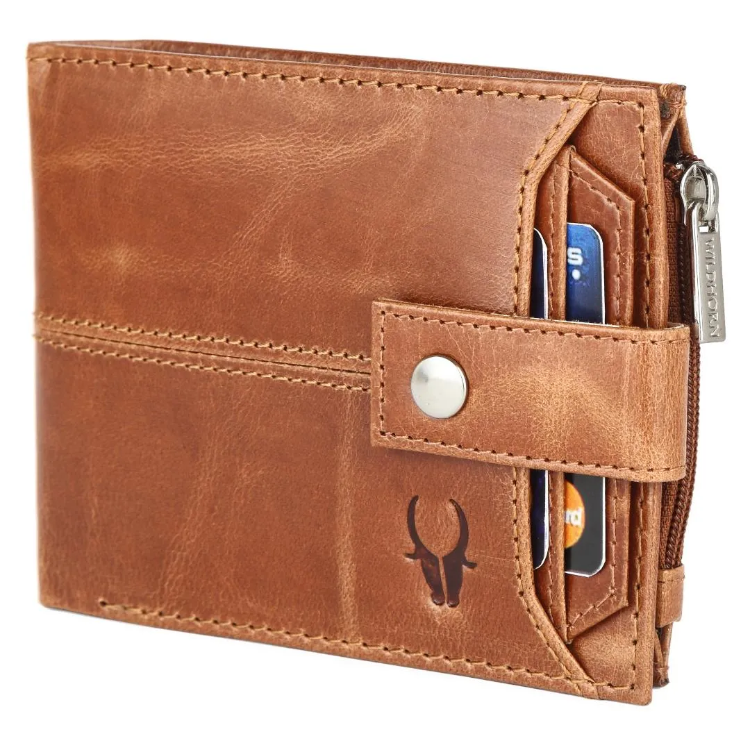 OSCAR RFID Protected Green Hunter Leather Wallet for Men