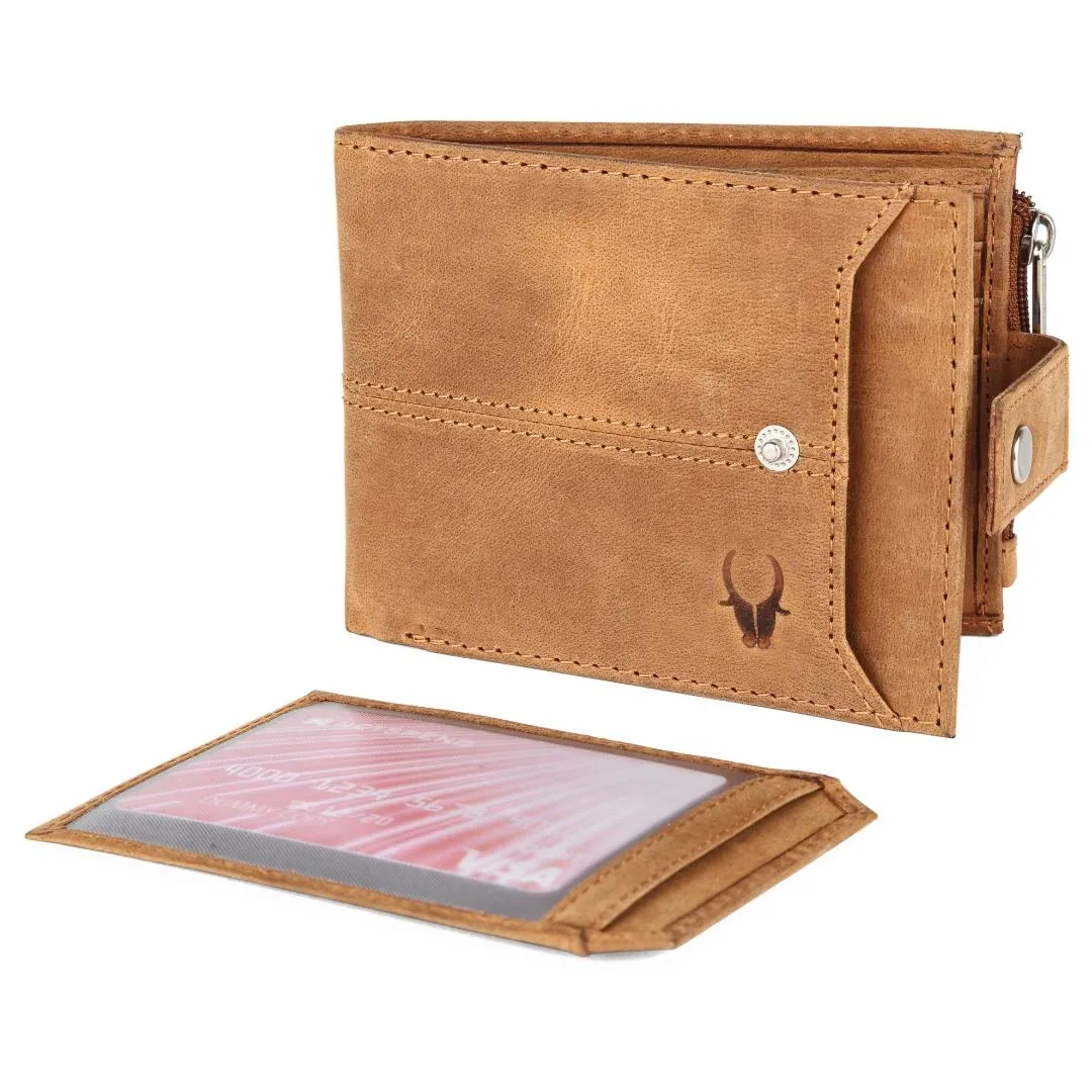 OSCAR RFID Protected Green Hunter Leather Wallet for Men
