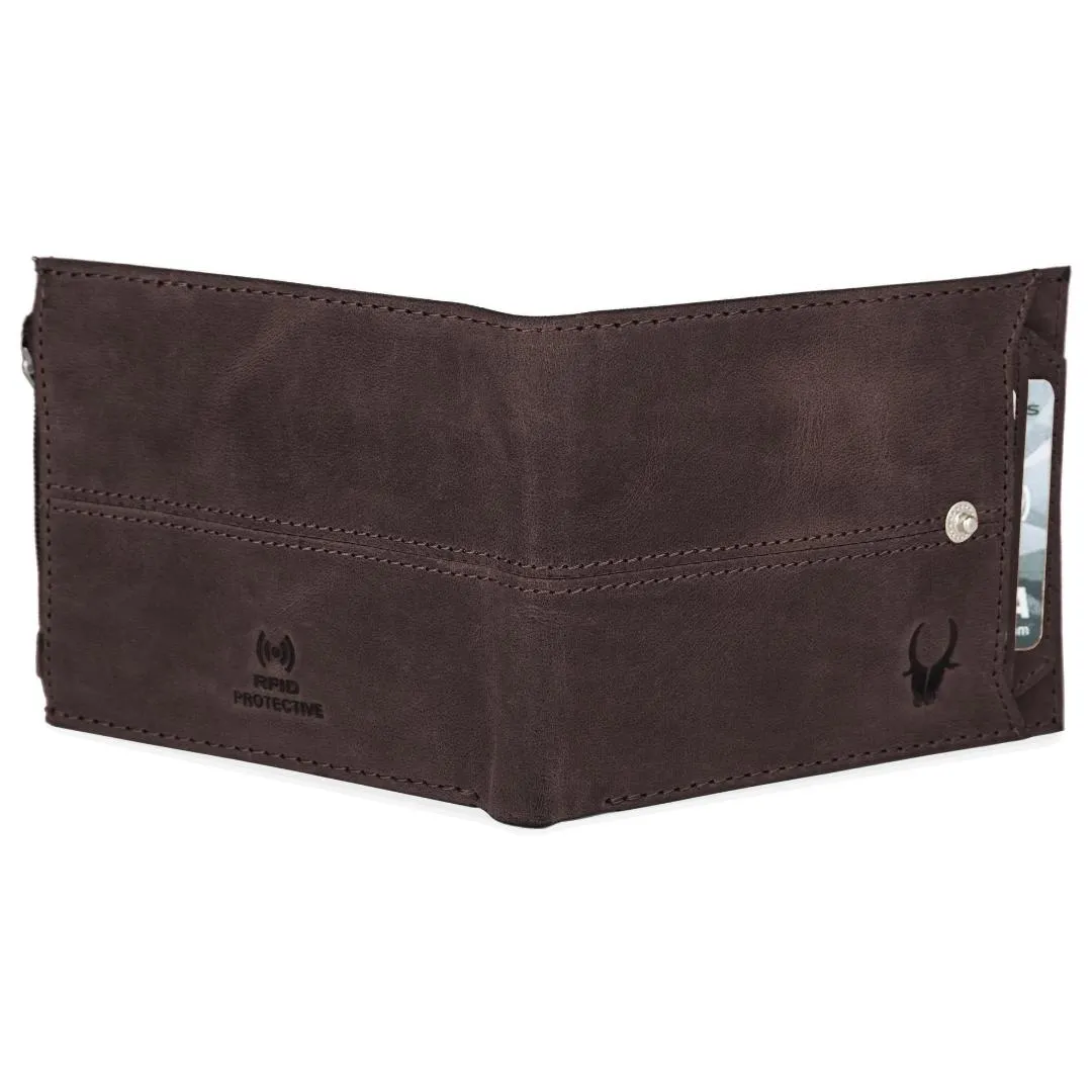 OSCAR RFID Protected Green Hunter Leather Wallet for Men