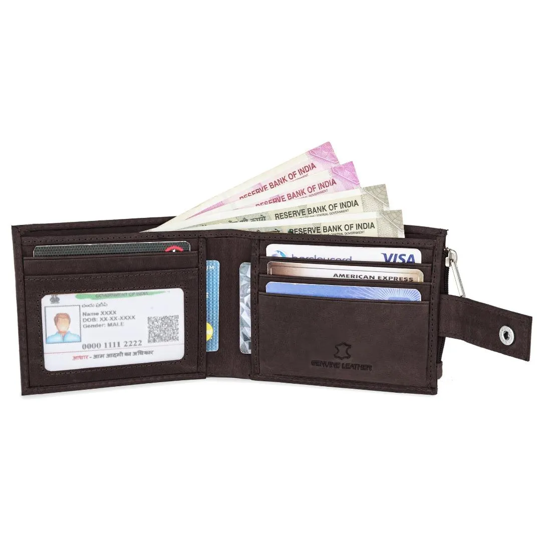OSCAR RFID Protected Green Hunter Leather Wallet for Men