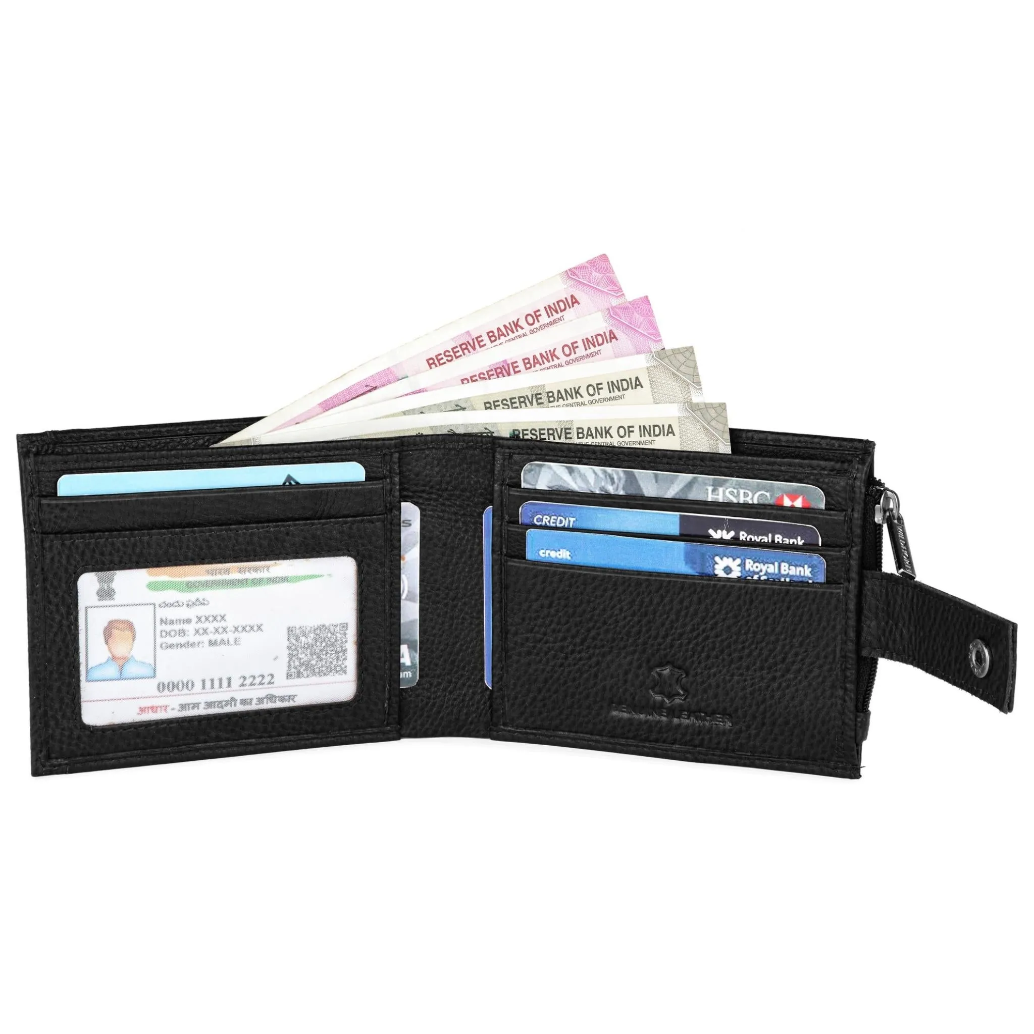 OSCAR RFID Protected Green Hunter Leather Wallet for Men
