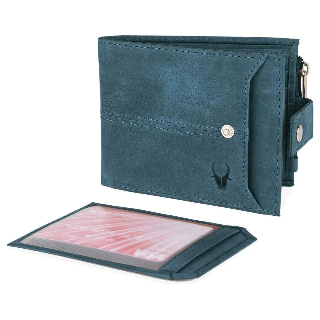 OSCAR RFID Protected Green Hunter Leather Wallet for Men
