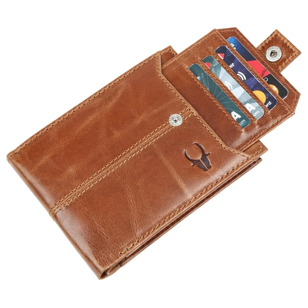 OSCAR RFID Protected Green Hunter Leather Wallet for Men