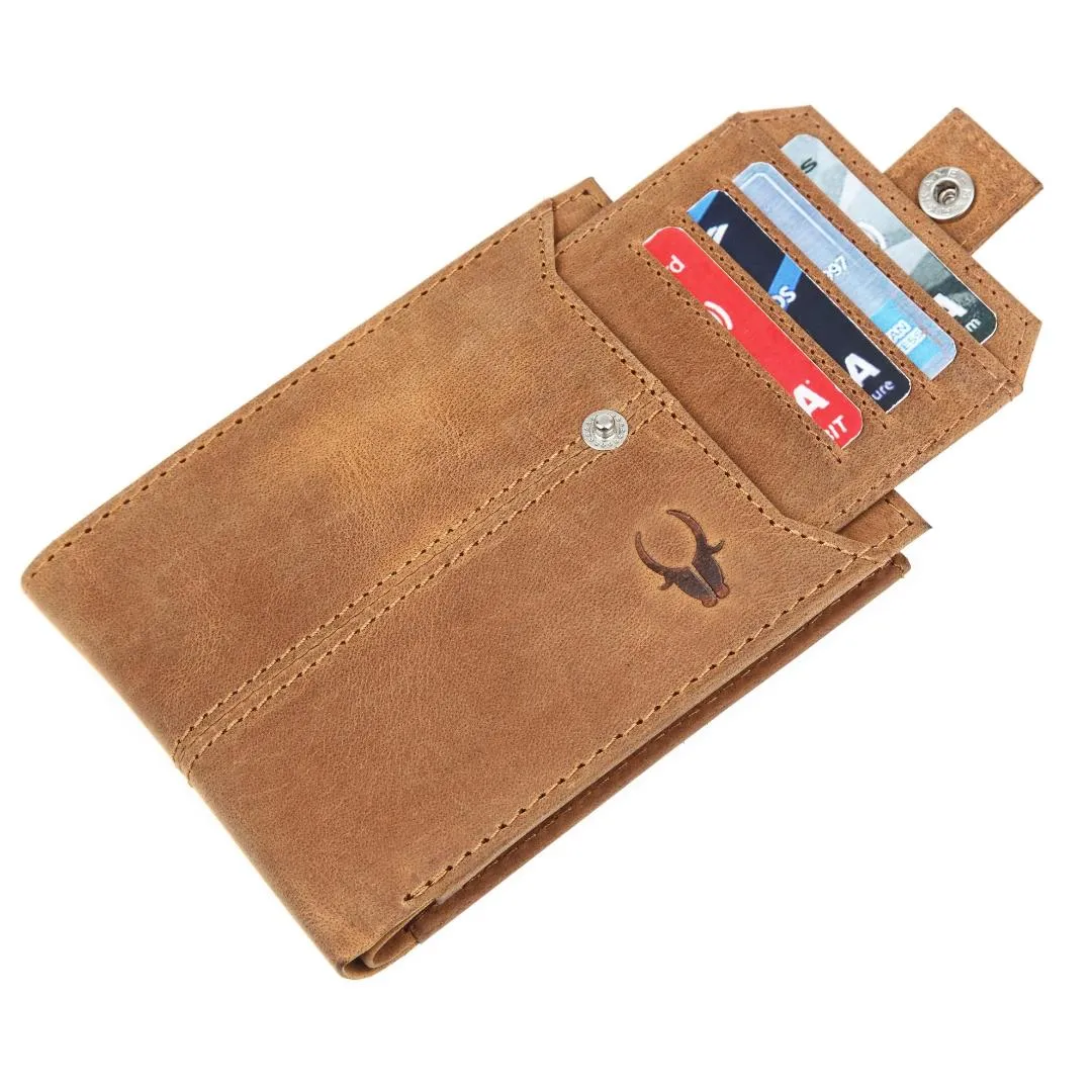 OSCAR RFID Protected Green Hunter Leather Wallet for Men