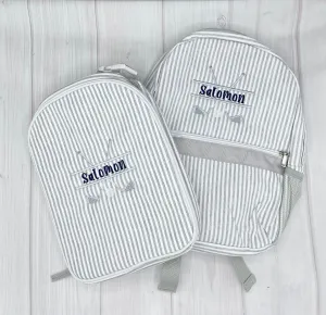 Personalized Golf Club Kids Seersucker Backpacks