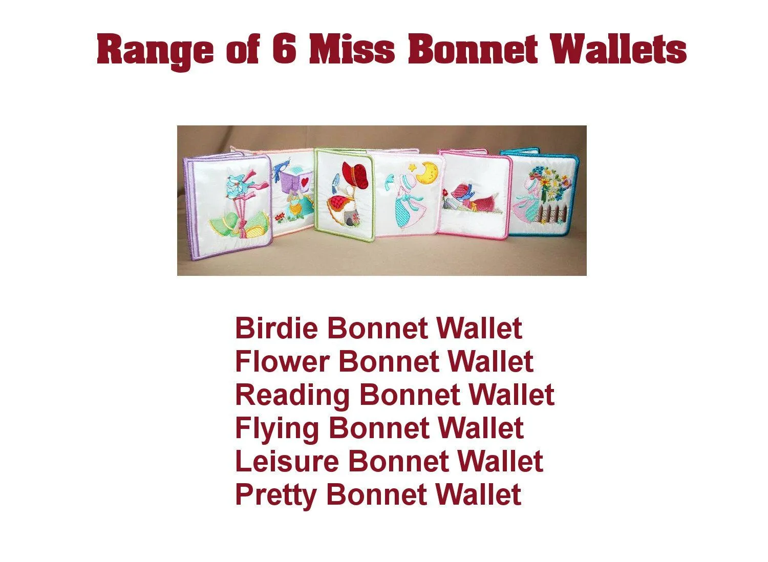 Pretty Bonnet Wallet