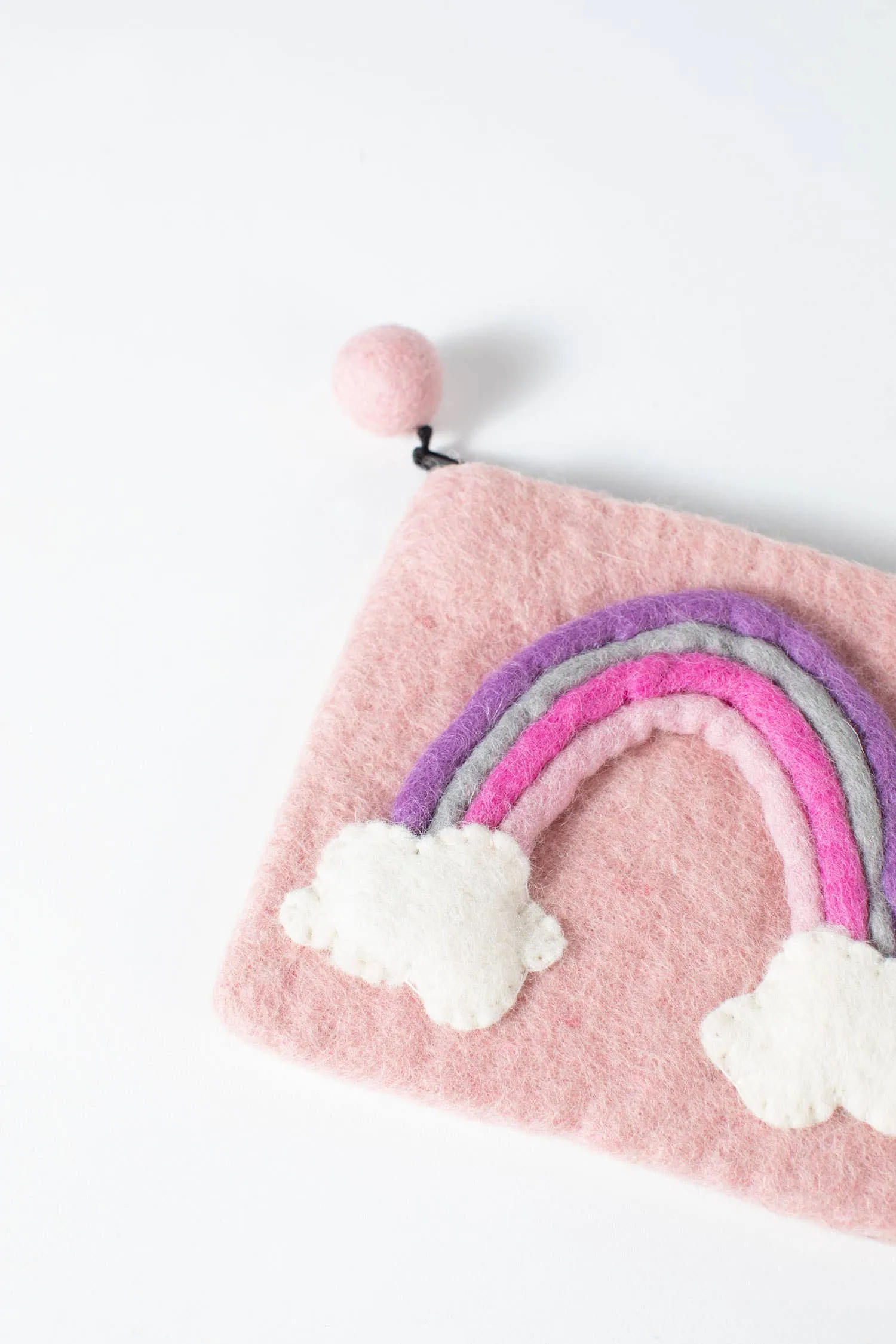 Rainbow Felt Purse