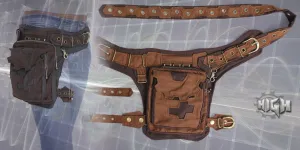 Scalar Belt - steampunk festival pocket waist Belt Bag