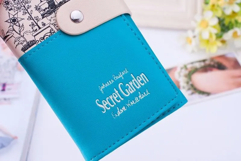 Secret Garden Design PU Leather Wallet
