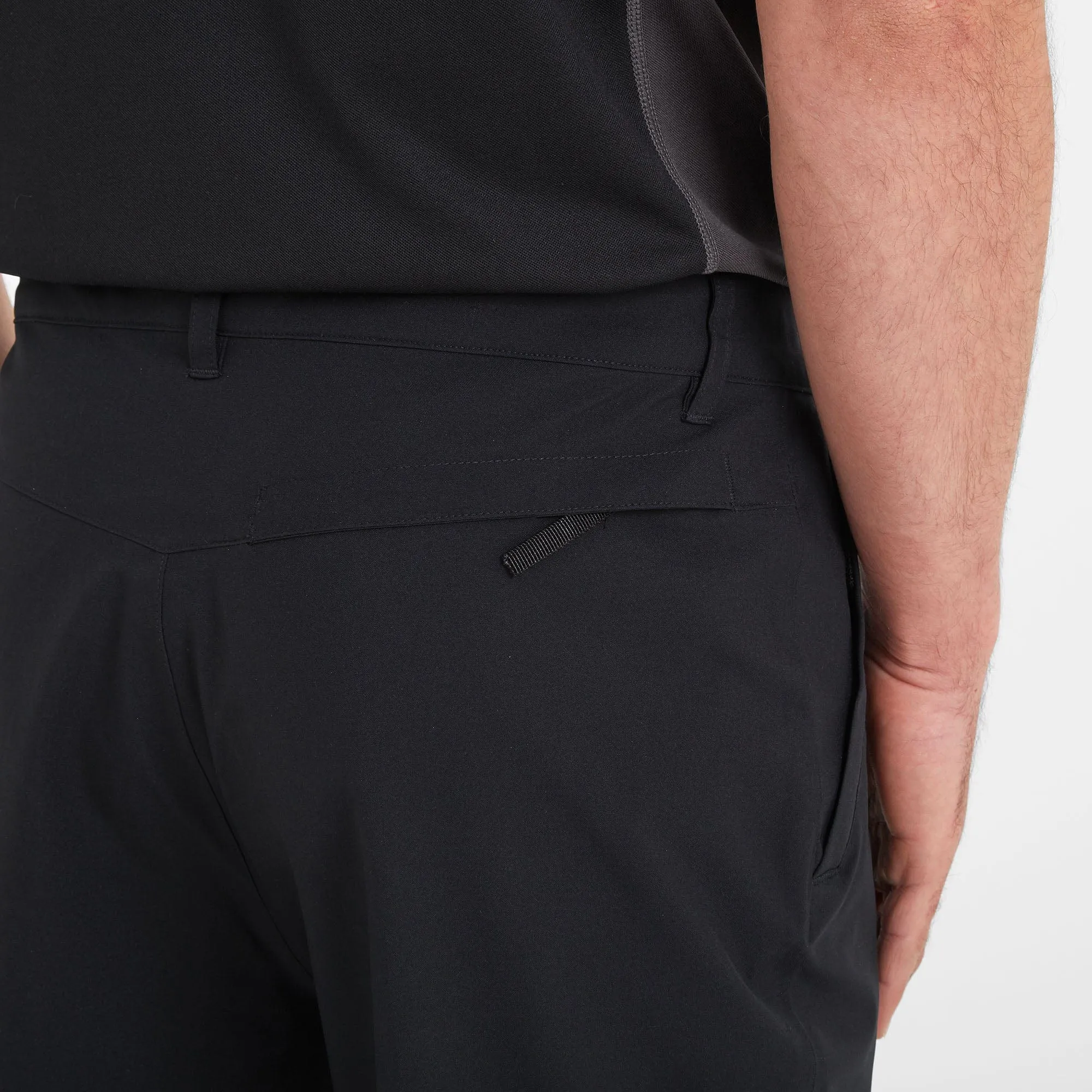 Silsden Mens Waterproof Trousers Short - Black
