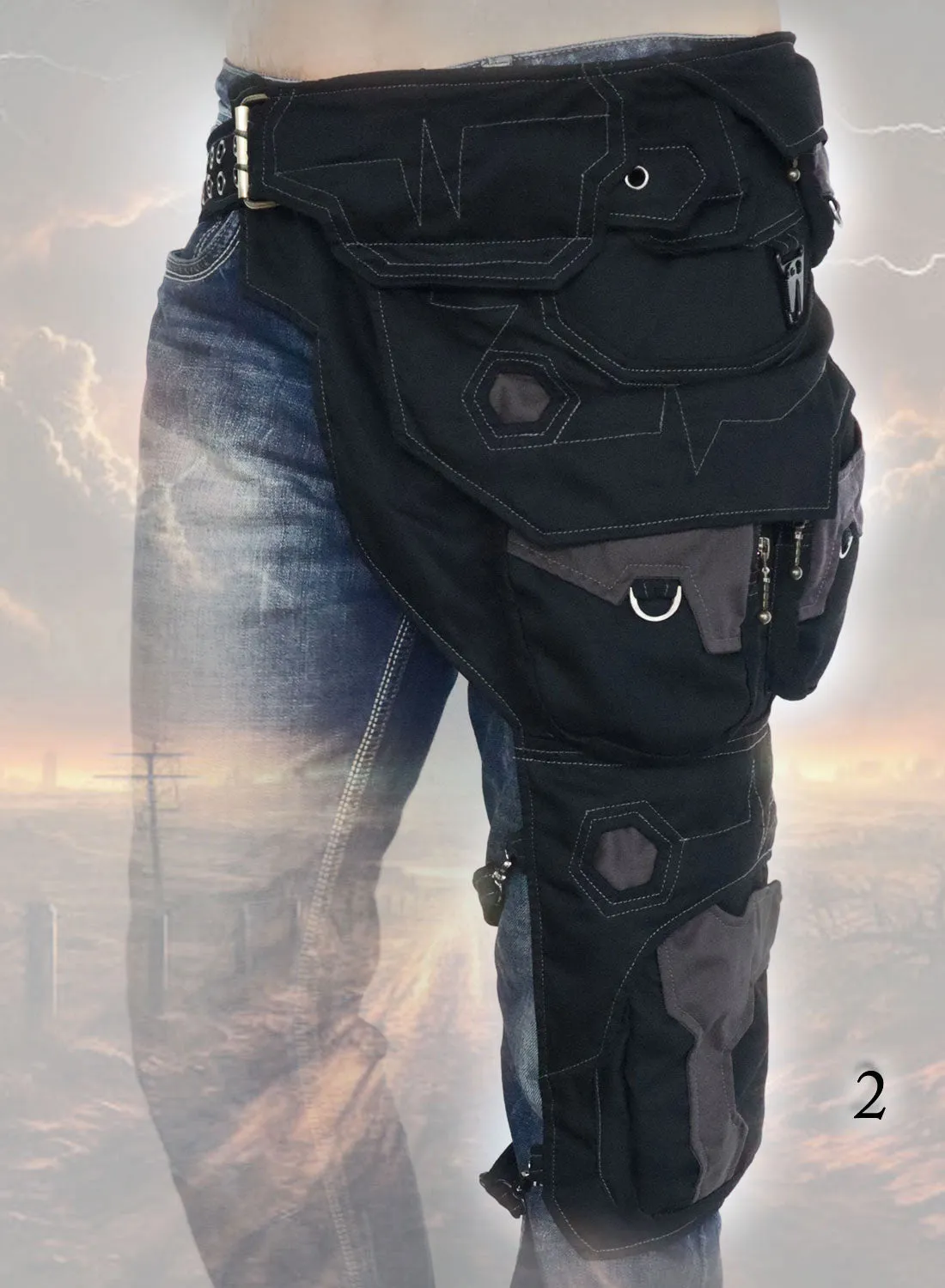 Skyrocker Belt Bag ~ one leg festival cargo pocket Chaps