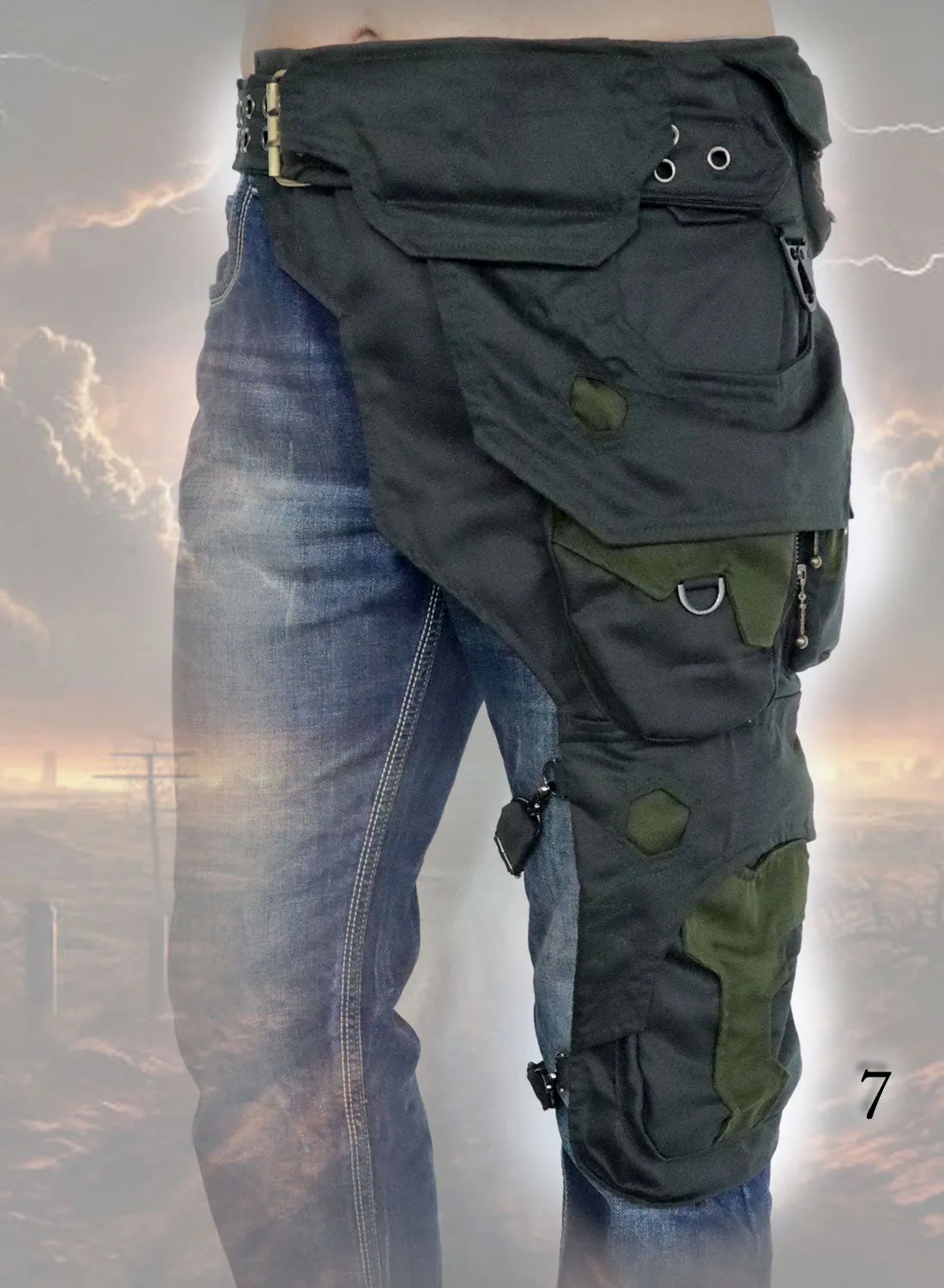 Skyrocker Belt Bag ~ one leg festival cargo pocket Chaps