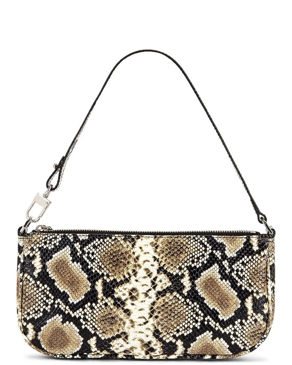 Snake Print Shoulder Bag