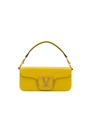 V Logo Fold-Over Shoulder Bag