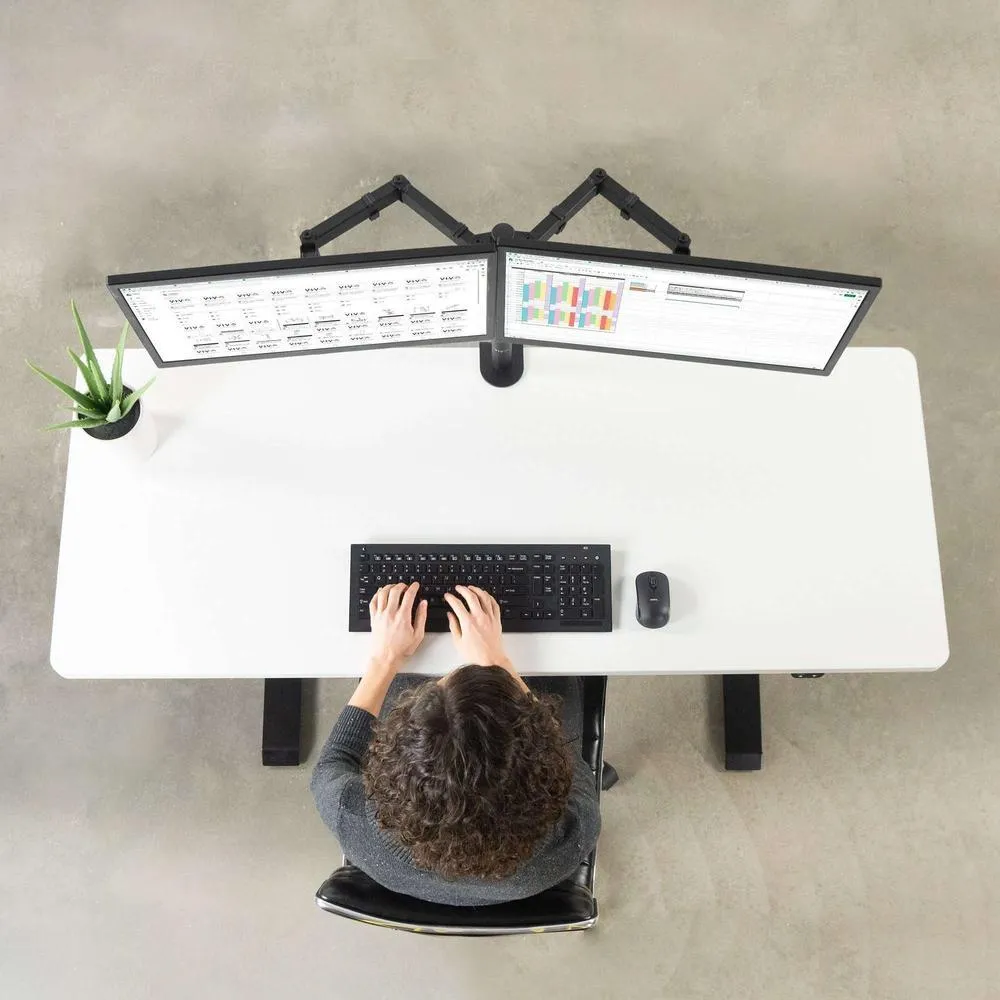 VIVO 60" x 24" Electric Standing Desk w/ Black Frame, DESK-KIT-B06B/B06W/B06C/B06D/B06E