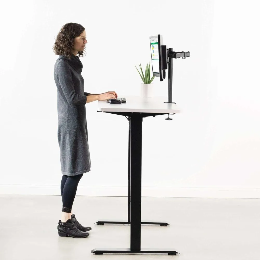 VIVO 60" x 24" Electric Standing Desk w/ Black Frame, DESK-KIT-B06B/B06W/B06C/B06D/B06E