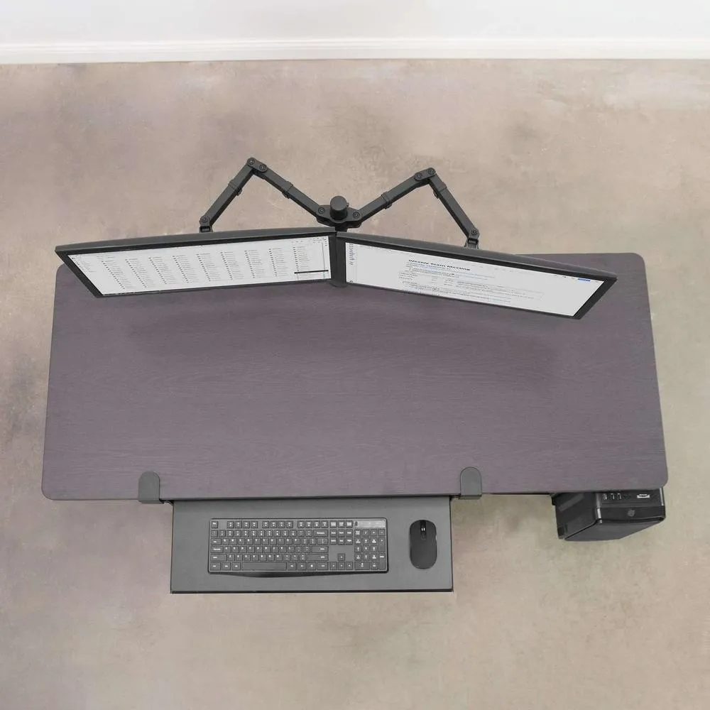 VIVO 60" x 24" Electric Standing Desk w/ Black Frame, DESK-KIT-B06B/B06W/B06C/B06D/B06E