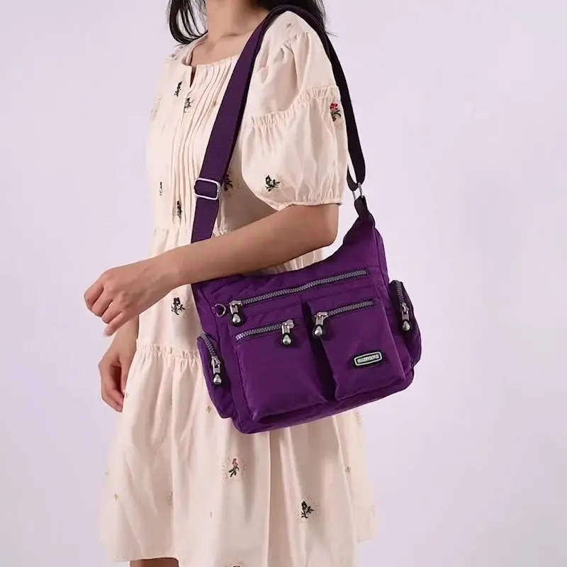 Waterproof Crossbody Bag with Pockets