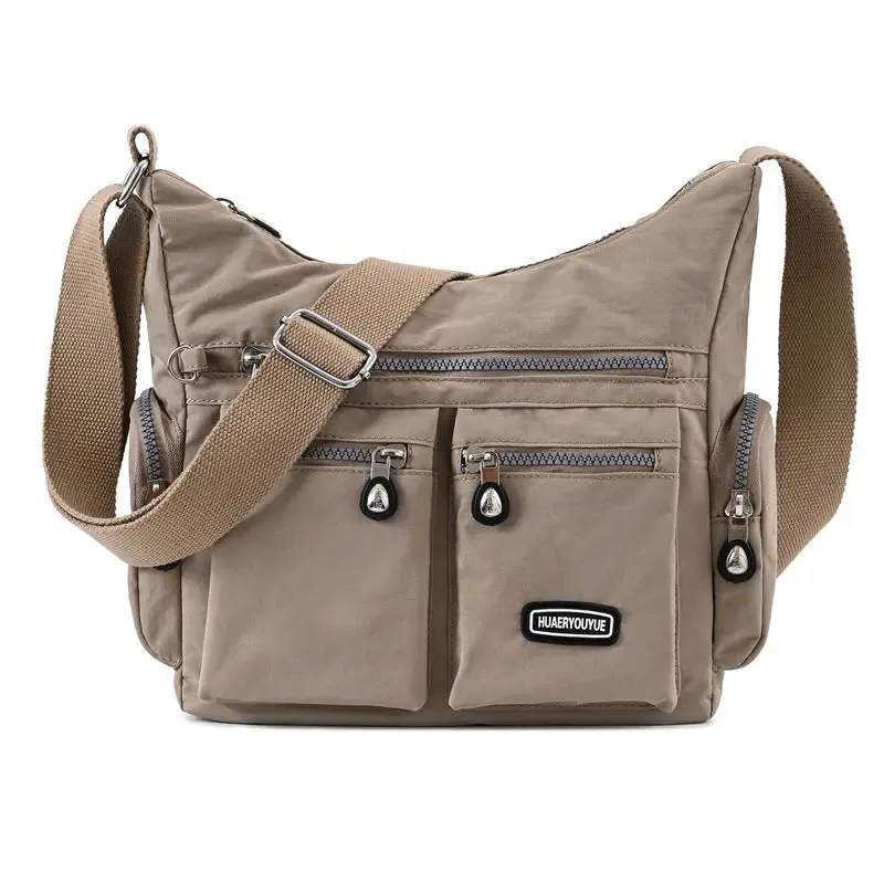 Waterproof Crossbody Bag with Pockets