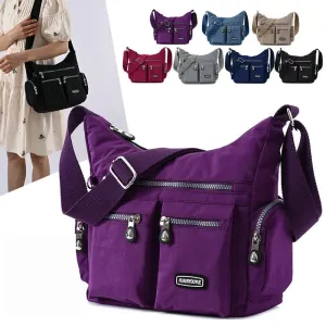 Waterproof Crossbody Bag with Pockets