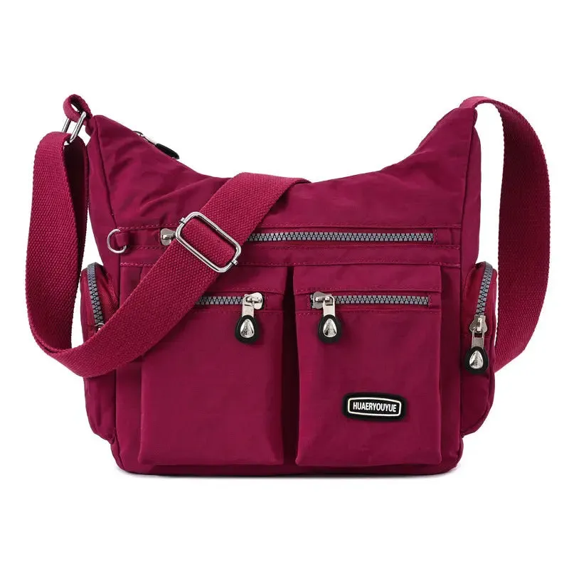 Waterproof Crossbody Bag with Pockets