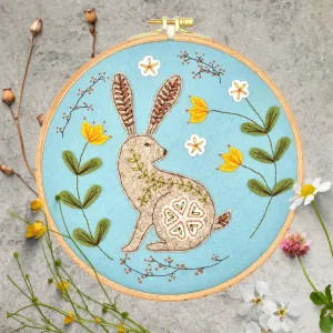 Wild Hare Felt Appliqué Hoop Kit