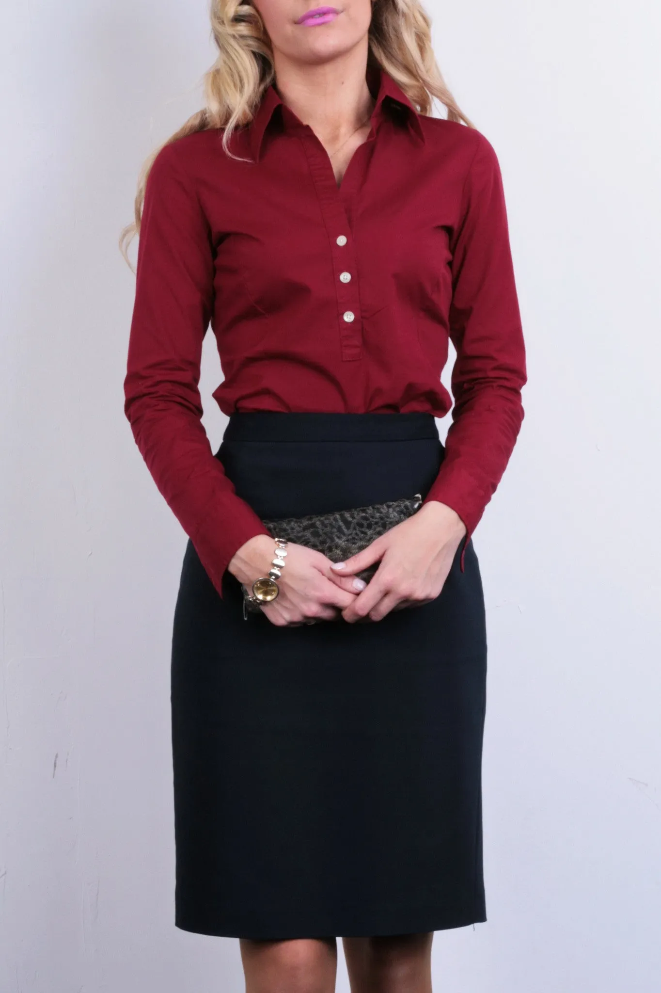 Zara Basic Womens S Elegant Skirt Royal Blue Office Work