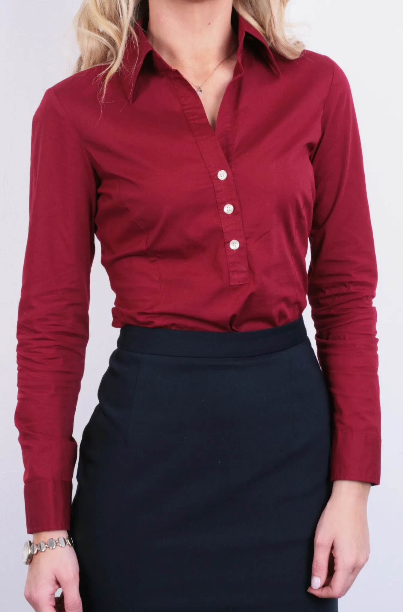 Zara Basic Womens S Elegant Skirt Royal Blue Office Work