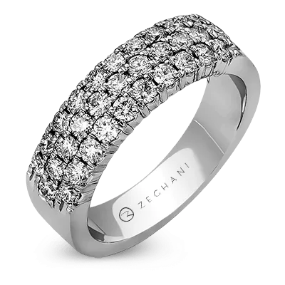 ZR488 Anniversary Ring in 14k Gold with Diamonds