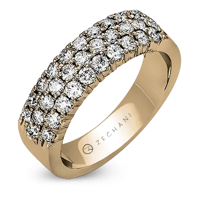 ZR488 Anniversary Ring in 14k Gold with Diamonds