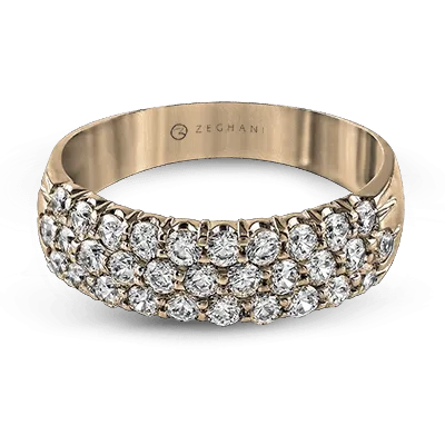 ZR488 Anniversary Ring in 14k Gold with Diamonds